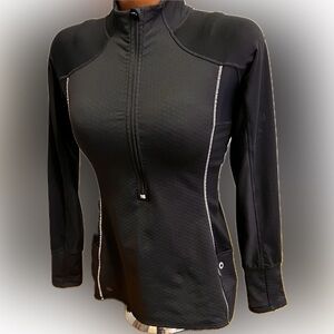 Athleta long fitted layer jacket w/bonus unstinkable racer back top M 💕 Nice!!